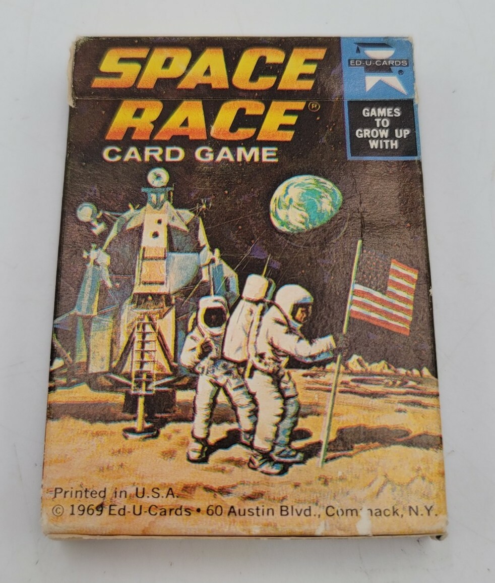 ED-U-CARDS Space Race Card Game Complete 36 Cards w/ Instructions