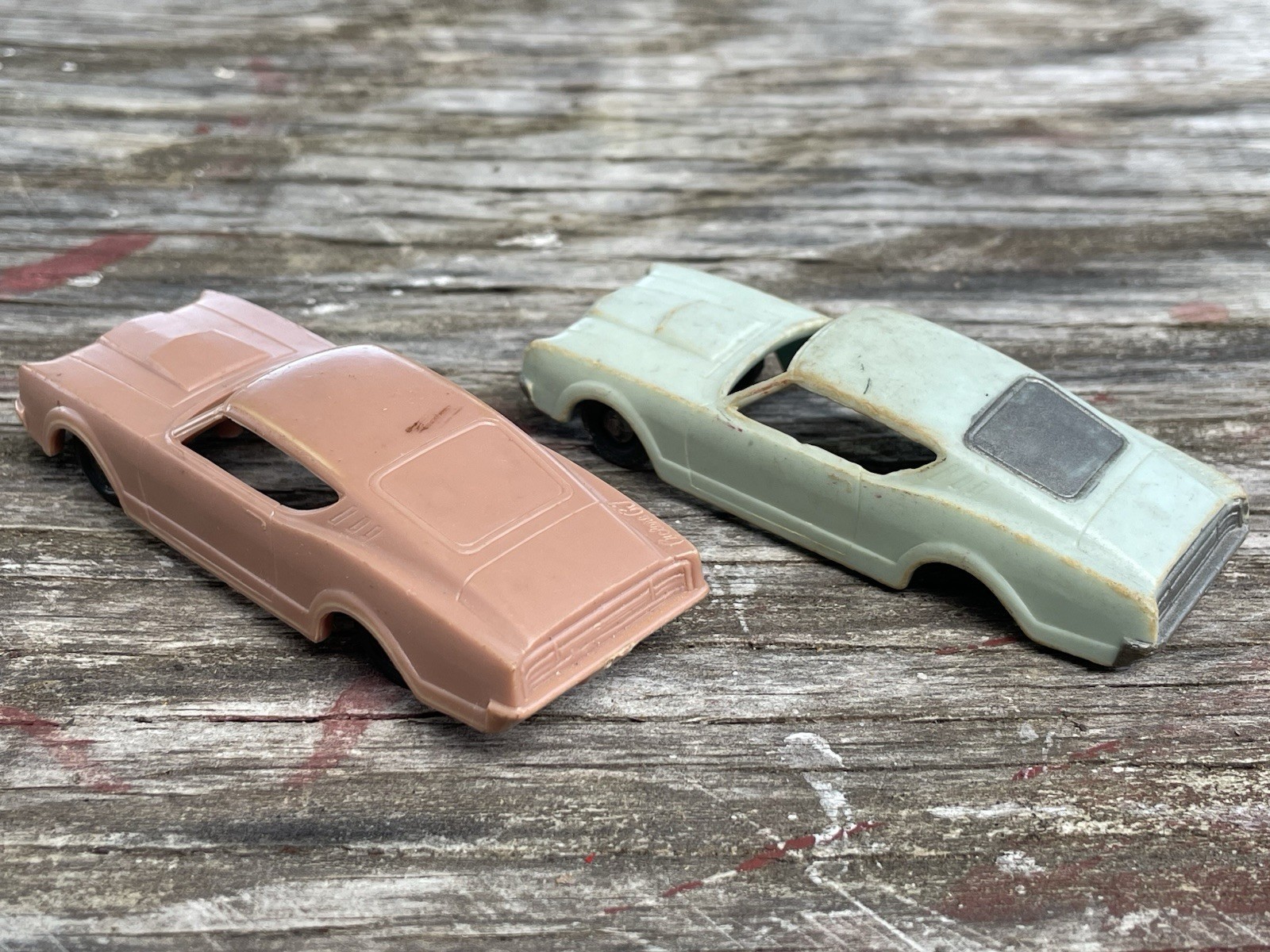 Pair of F & F Mold And Die Works 1968 Mercury Montego Model Cars HO Scale 1969