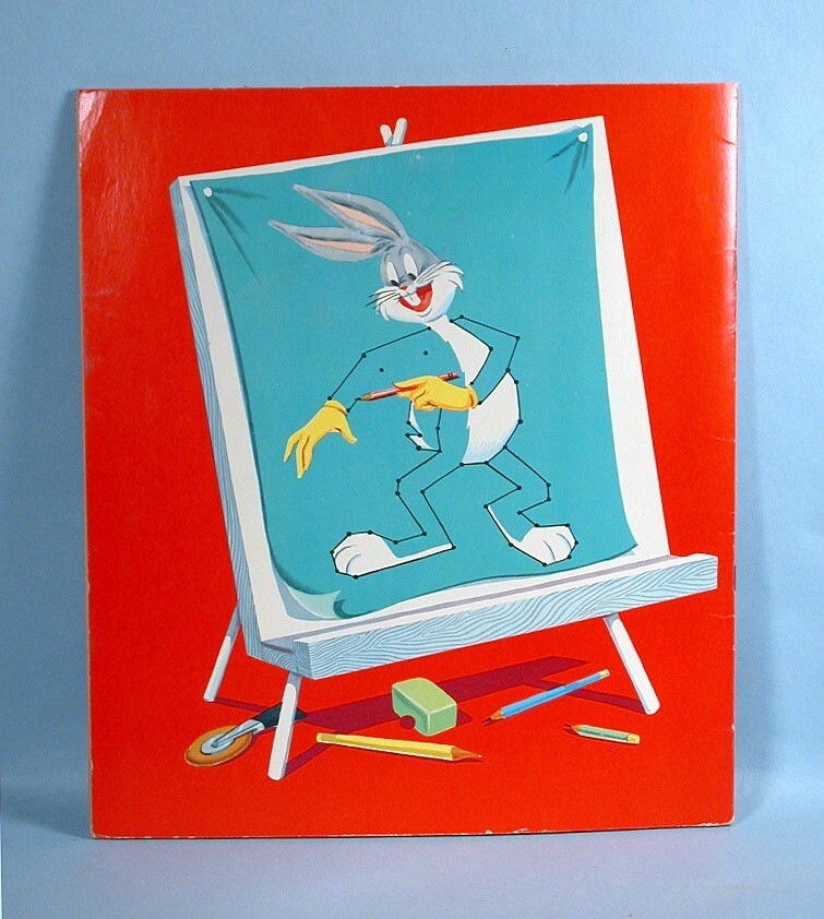 1950-60s Bugs Bunny 7 Items Sticker Fun Book Puzzles Bowls Warner Bros.