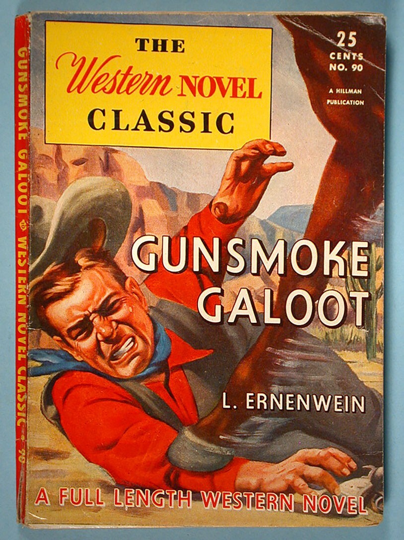 1945-1951 3 Western Digest Pulp Magazines Zane Grey Gunsmoke Galoot Dell Hillman