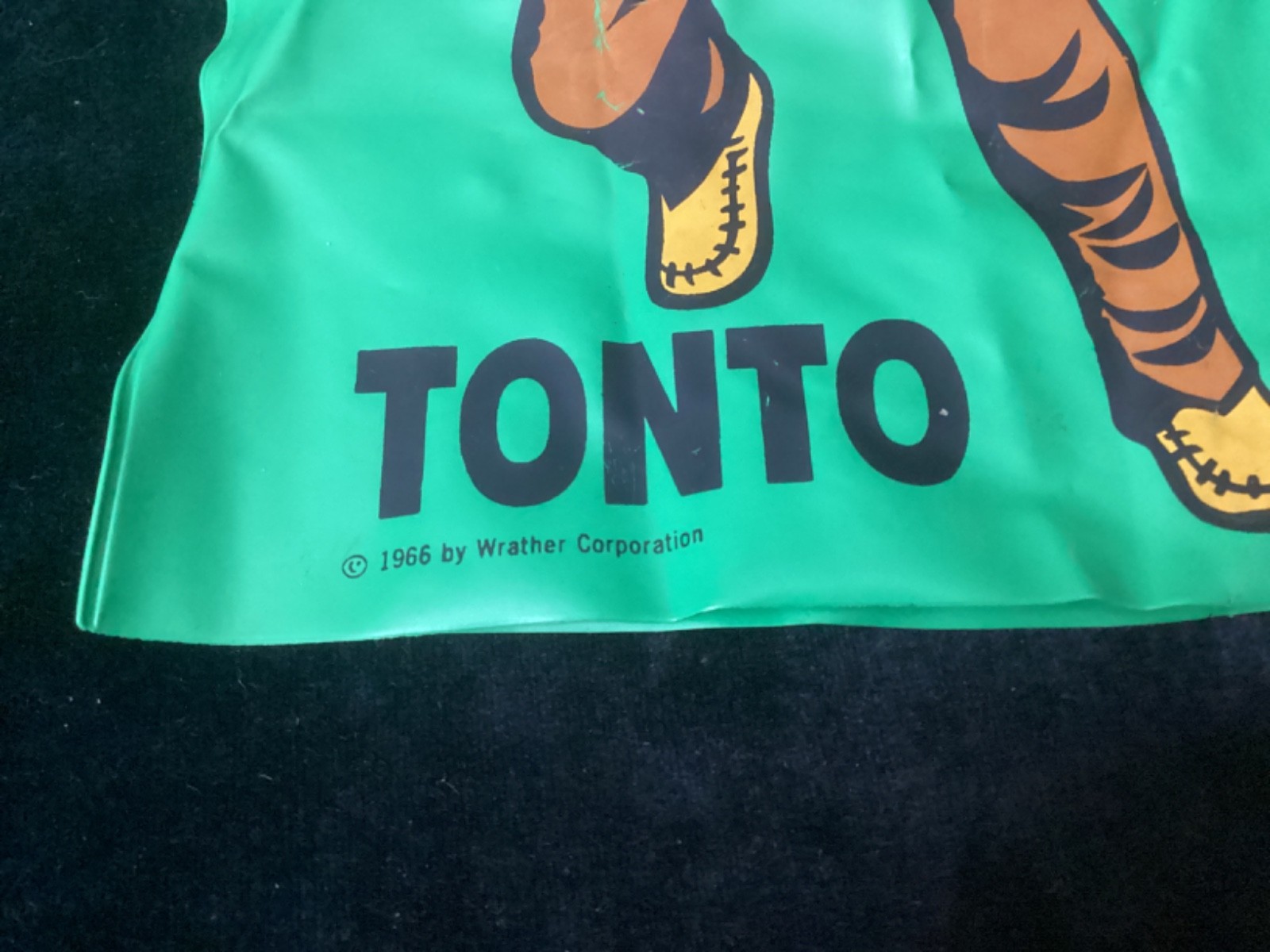 Vintage 1966 Vinyl Hand Puppet TONTO from Lone Ranger TV Wrather Corp. EXCELLENT