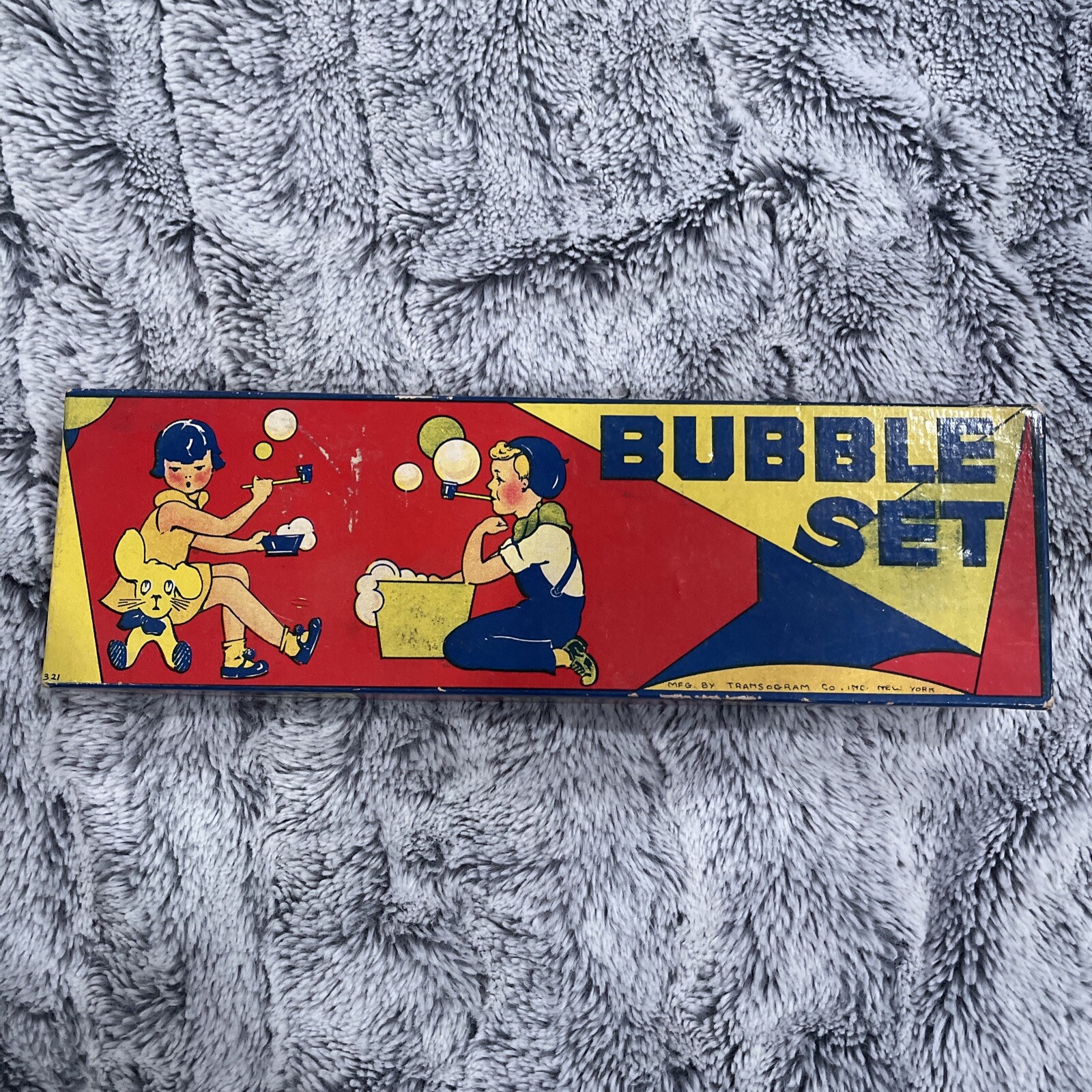 TRANSOGRAM BUBBLE PIPE SET USA KING FEATURES. Extremely Rare.