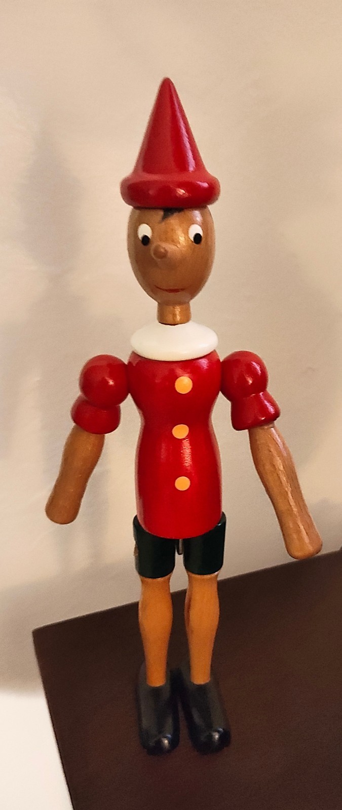 10” Wooden Articulated Pinocchio Doll MADE IN ITALY C2 di Rainoldi New Label