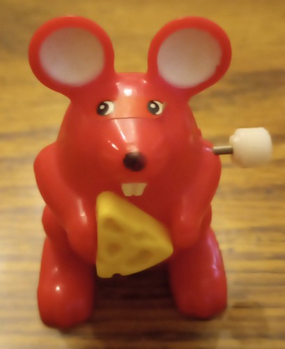 Tomy 1980 Red Mouse Pop Overs Flipping Wind Up Toy – Works : Free Shipping