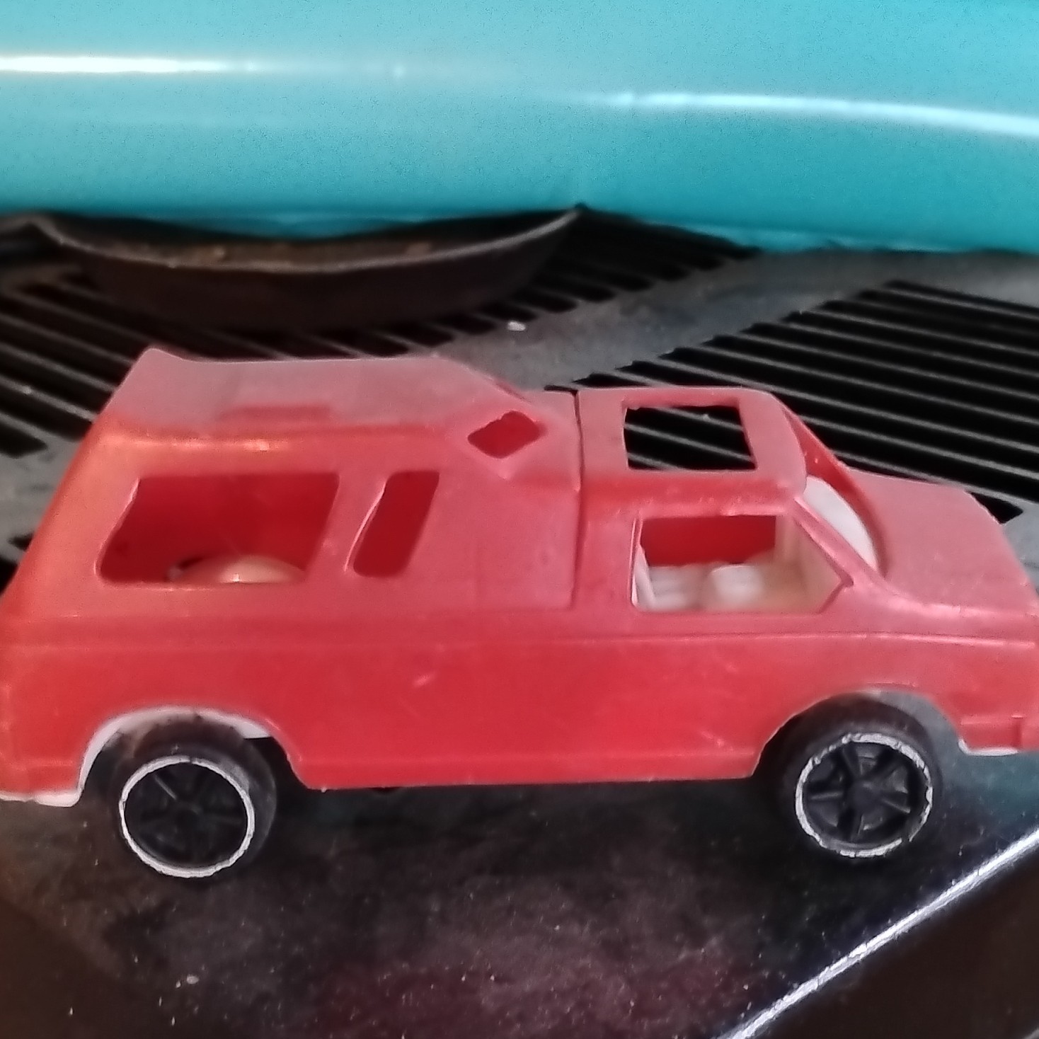 Gay Toys Vintage Red Plastic Toy Car Van Ages 4-7 8-11 Years USA Collectible