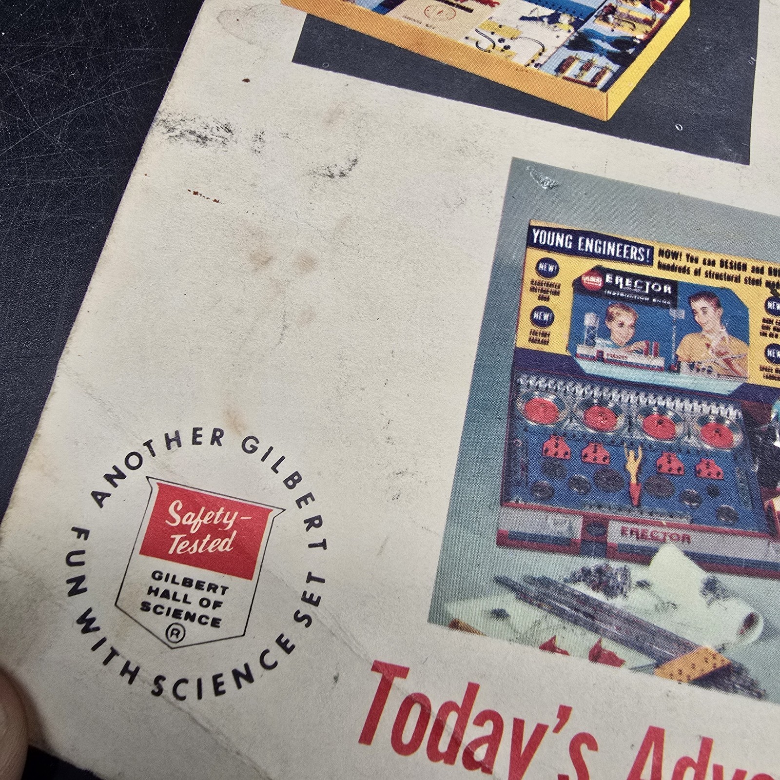 1959 Gilbert Erector Instruction Book #M4712 -Basic instruction book – many sets