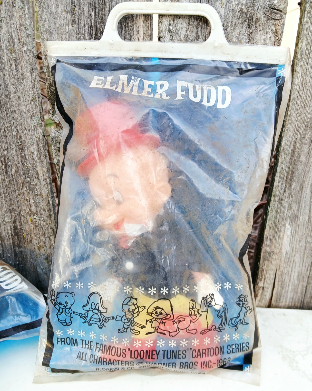 Rare Vintage Elmer Fudd Toy Figure In Bag W/Tag 1969 Looney Tunes Dakin
