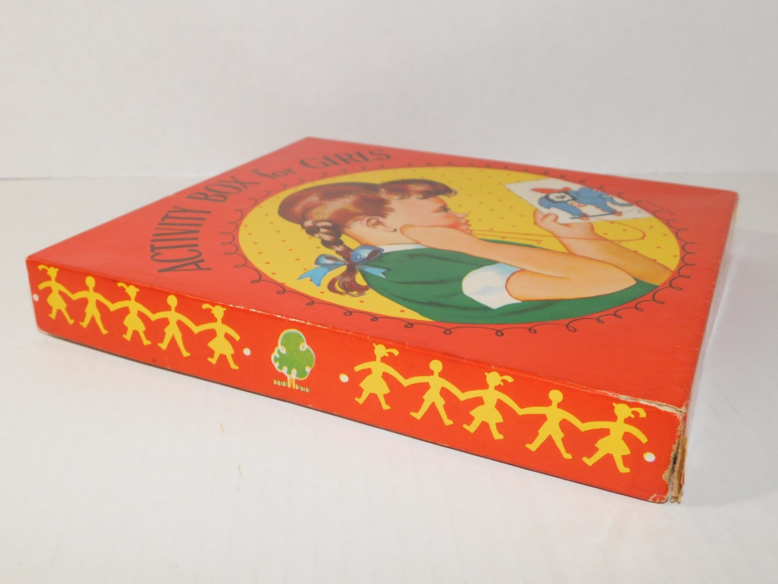 The Saalfield Company Activity Box For Girls 1942-BOX ONLY