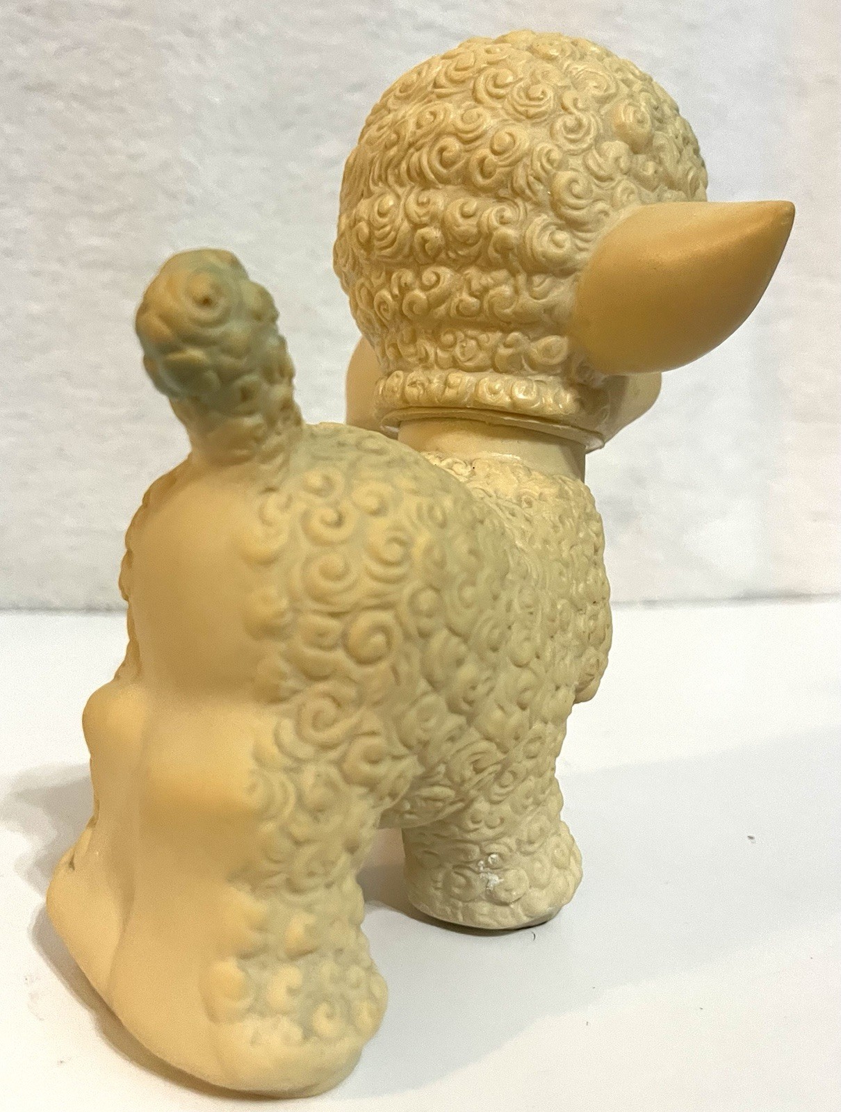 Vintage The Sun Rubber Co Squeaky Lamb Baby Toy 6″ Kitsch Squeaker Works 1955