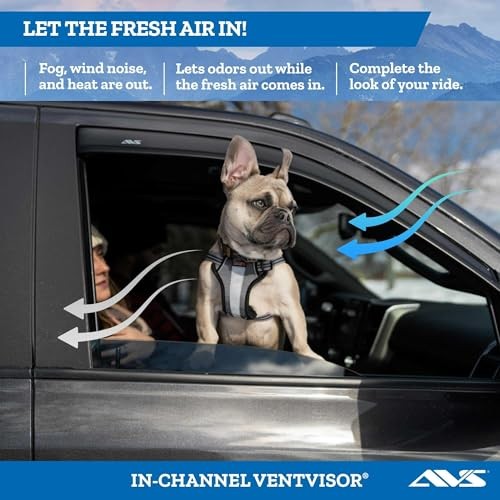 [AVS] In-Channel Rain Guards For 2004 – 2010 Isuzu D-Max DOUBLE/EXT CAB ONLY;