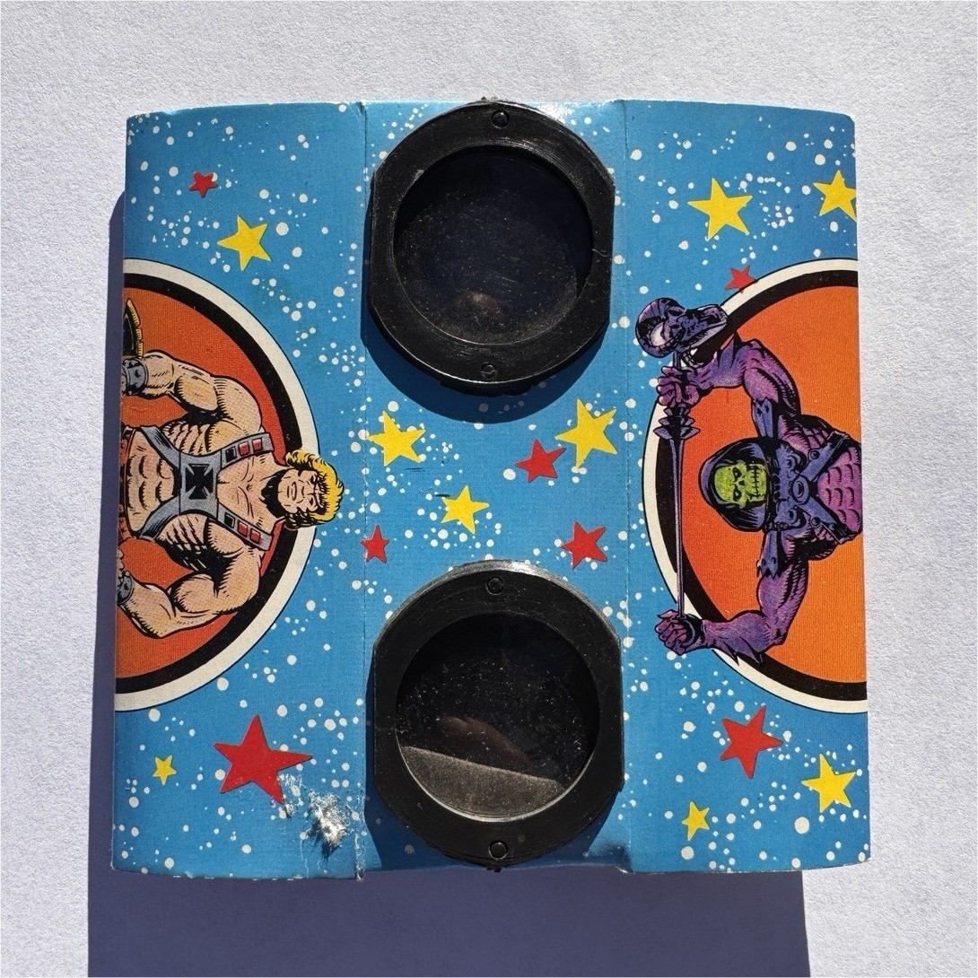 Mattel Masters of the Universe He-man Cardboard Stereoscope Binoculars 1984