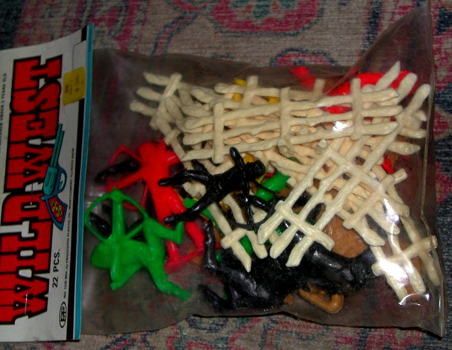 Vintage Deluxe Wild West Western Cowboys & Indians SEALED Processed Plastic