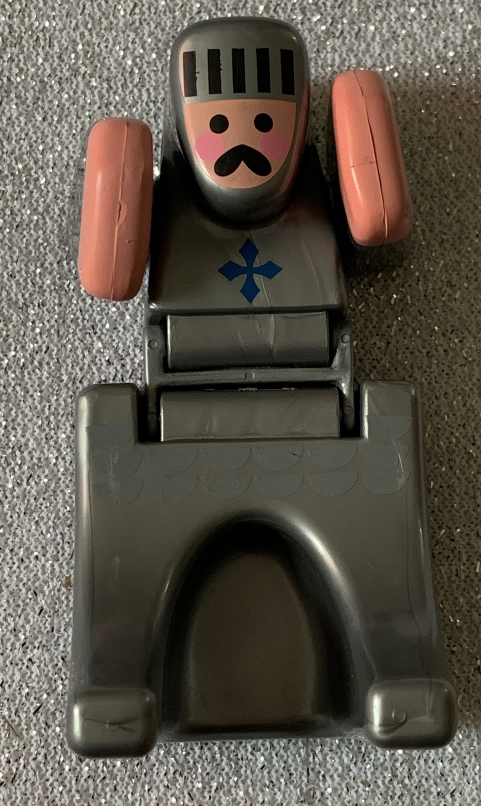 Vintage TRANSFORMER KNIGHT Double Dooze Transforms To A Cube MATTEL 1980s VGC