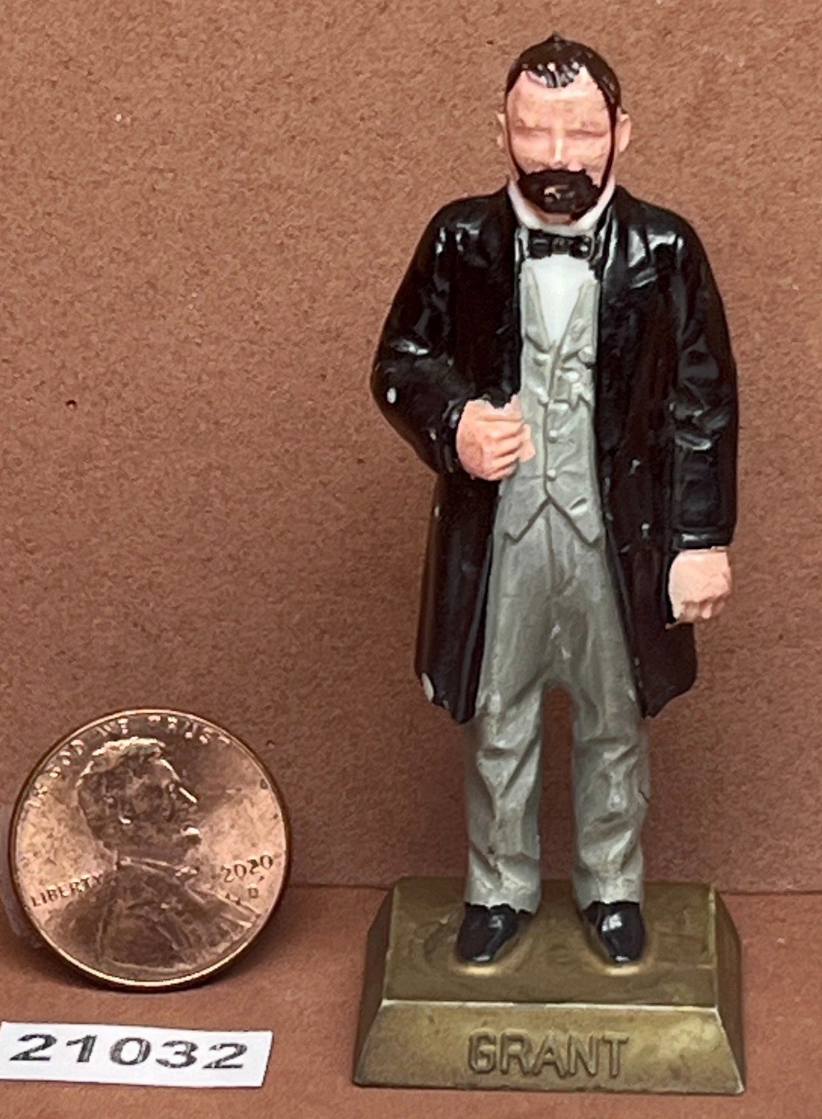 MARX Toys President GRANT 1960s Figure 2.75″ Tall