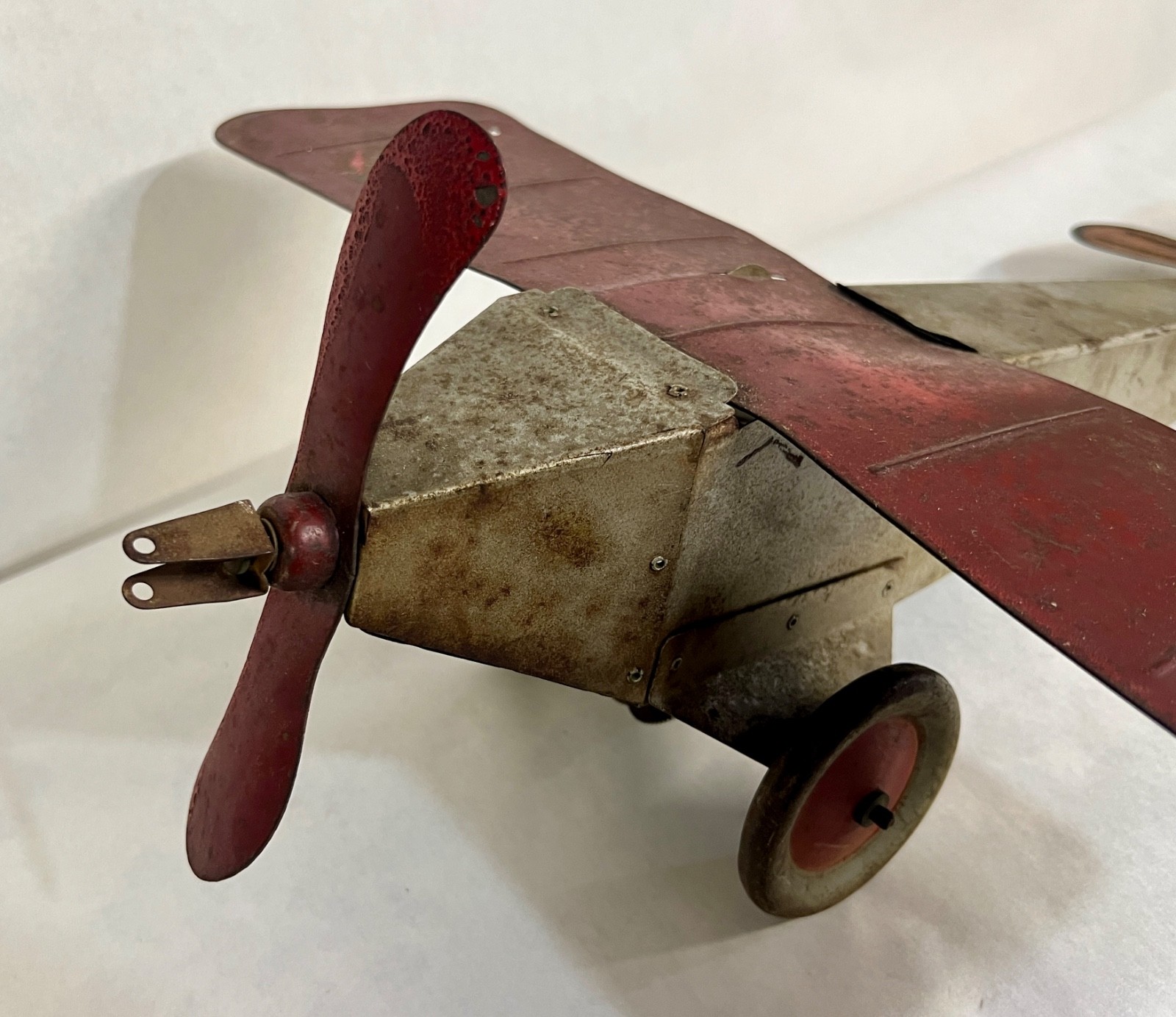 1928 American Flyer Empire Express Monoplane 550 Steel Airplane Pull Toy