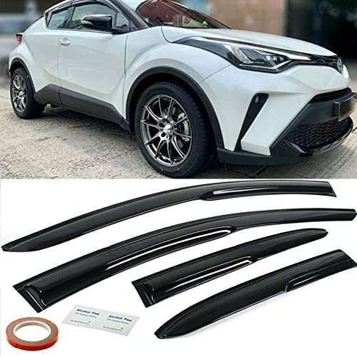 Side Window Visors Deflectors – Rain Guard Replacement for C-HR CHR 2017 2018