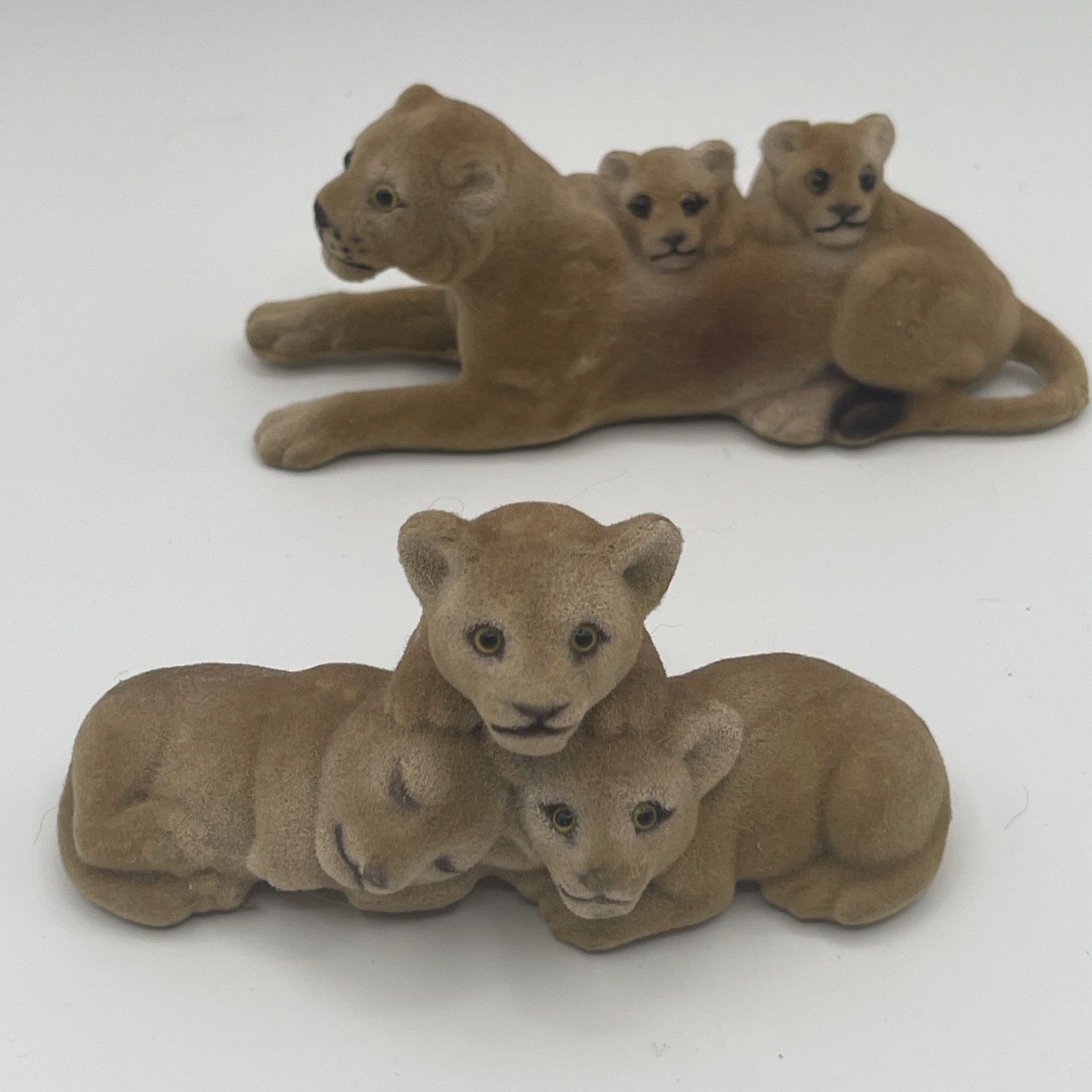 Vintage Lion Toys Flocked Regency Flowers Made in British Hong Kong Retro Toy
