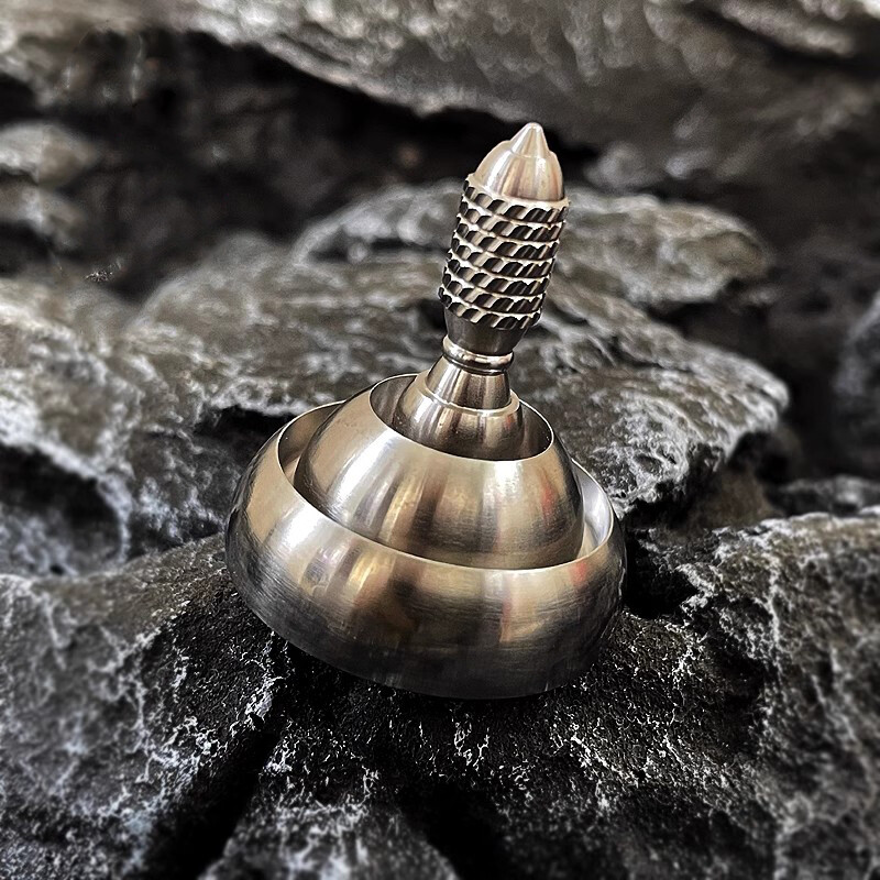 New EDC Stainless Steel Spinning Top Hand Twisting Fidget Roler Spinner Toy Gift