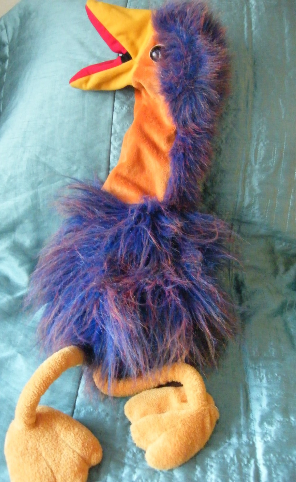 VINTAGE EMU HAND PUPPET 28″ ROD HULL RAVENSDEN 2007 ENDEMOL (3)