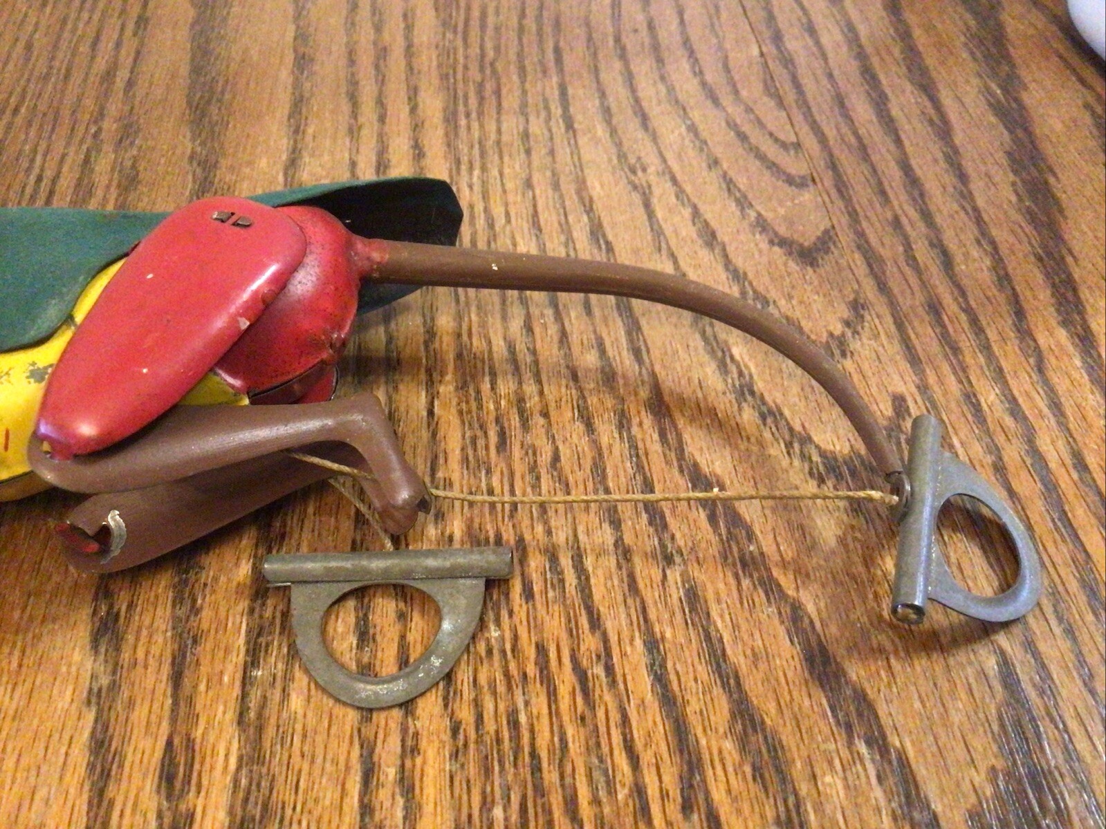 Vintage Circa 1903-20 Lehmann Mechanical Tin Climbing Monkey,w/orig.as is box