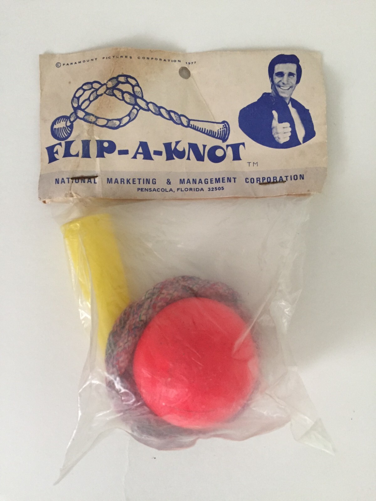 Vintage Flip-A-Knot TM Toy Happy Days Fonzie 1977 NOS
