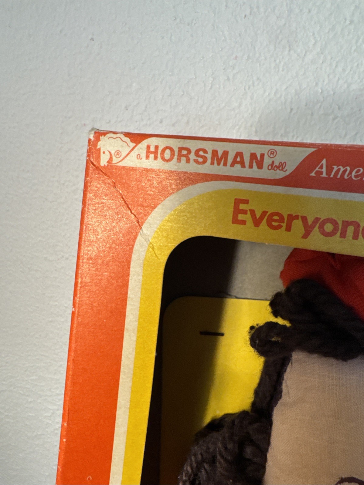 Vintage Little Lulu Horsman Cloth Doll In Original Box 14”