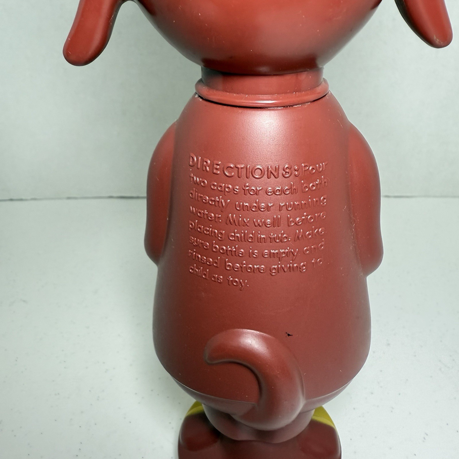 Vintage Deputy Dawg Soaky Bubble Bath Bottle Colgate Palmolive Terrytoons Toy