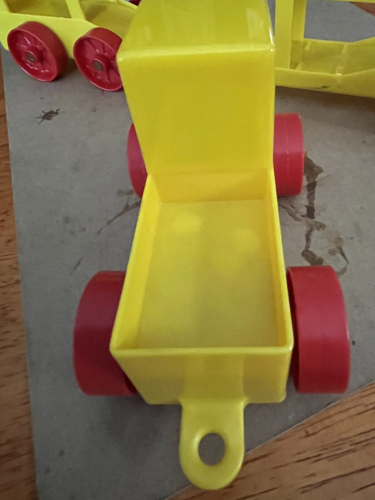 Vintage Kusan Truck Cab & Car Trailer – Plastic Toy