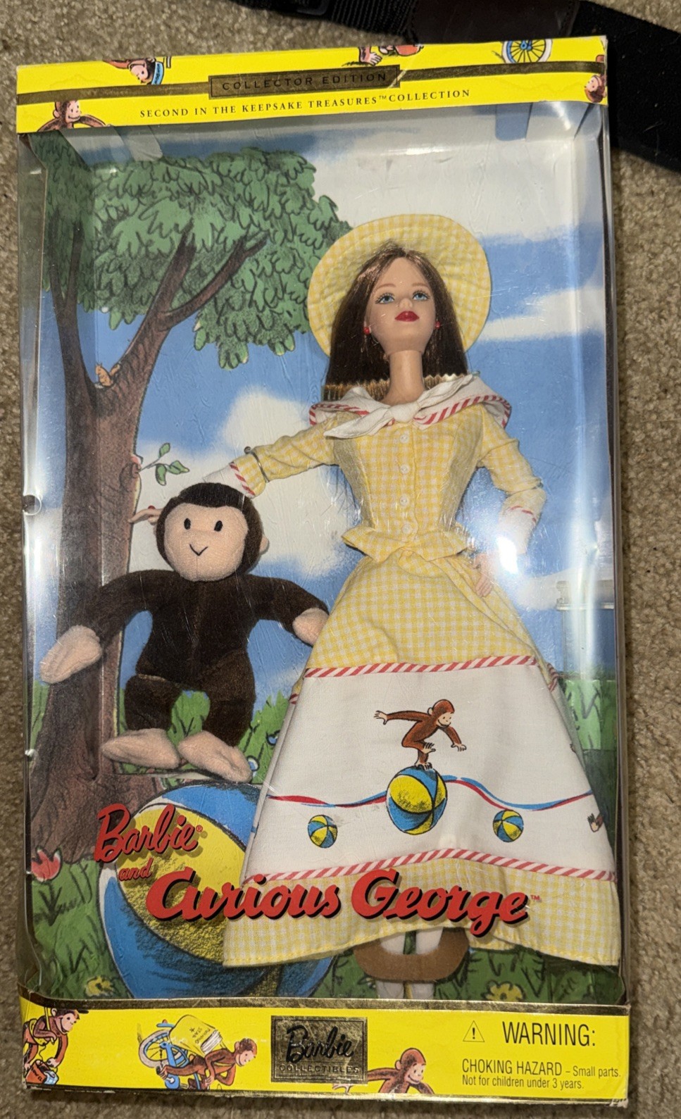 VTG MATTEL * BARBIE and CURIOUS GEORGE * DOLL * 2000 – 28798 ~ NEW IN PACKAGE