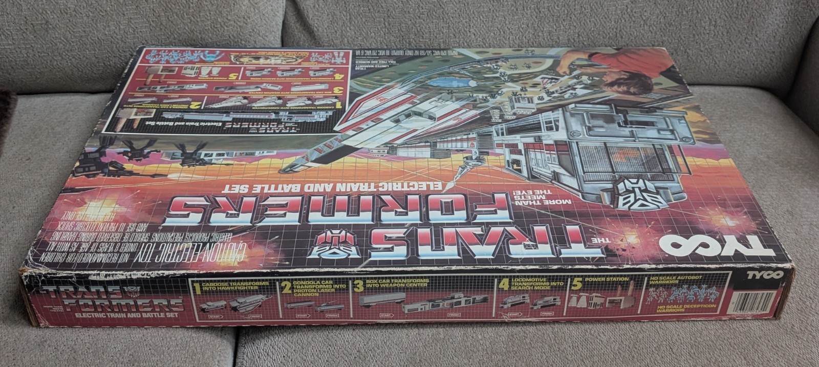 1985 Tyco Electric Train G1 Transformers Battle Set Sealed Box
