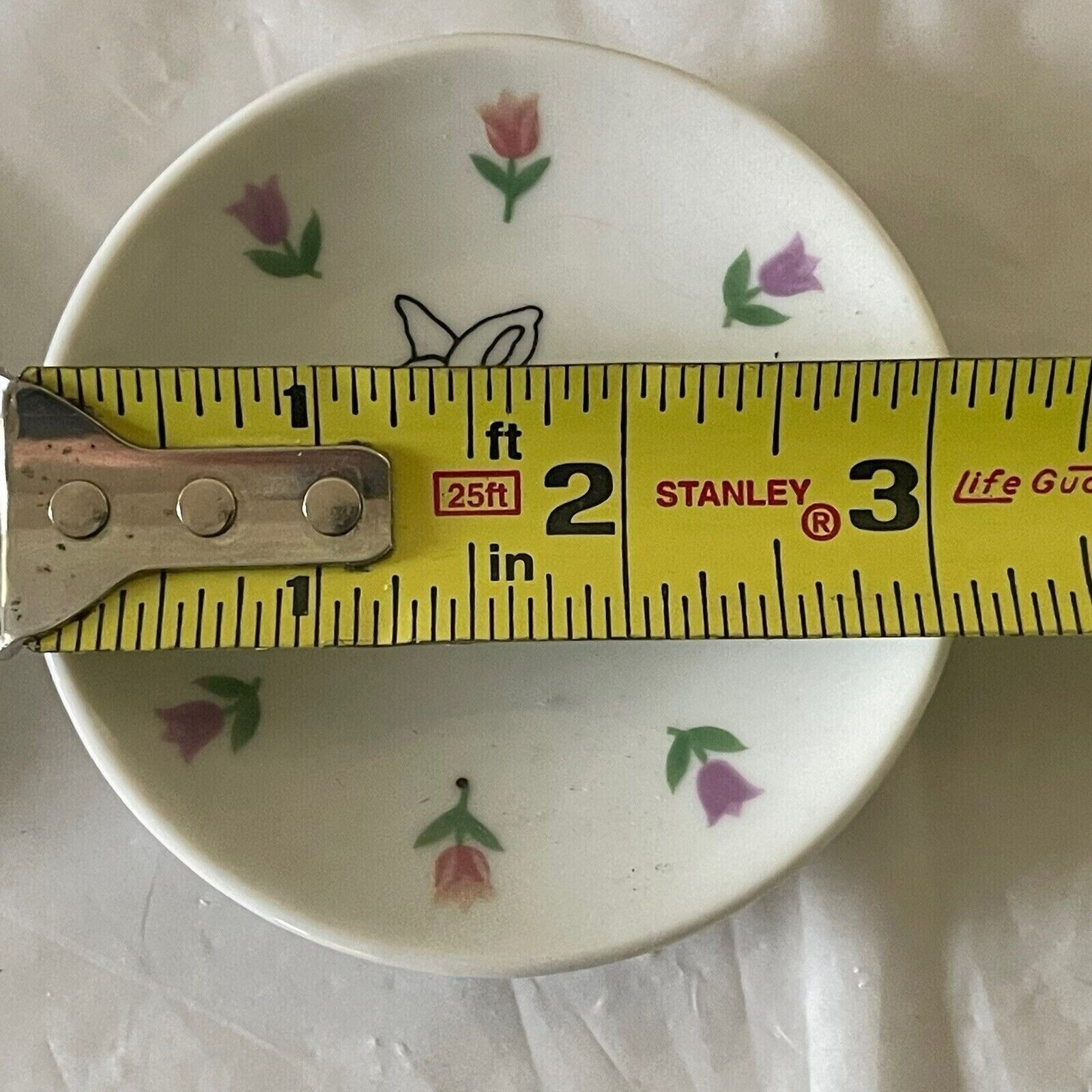 ABC Dist. Miniature Tea Set Replacement Plates Mini Porcelain 8 pc Rabbit Bunny