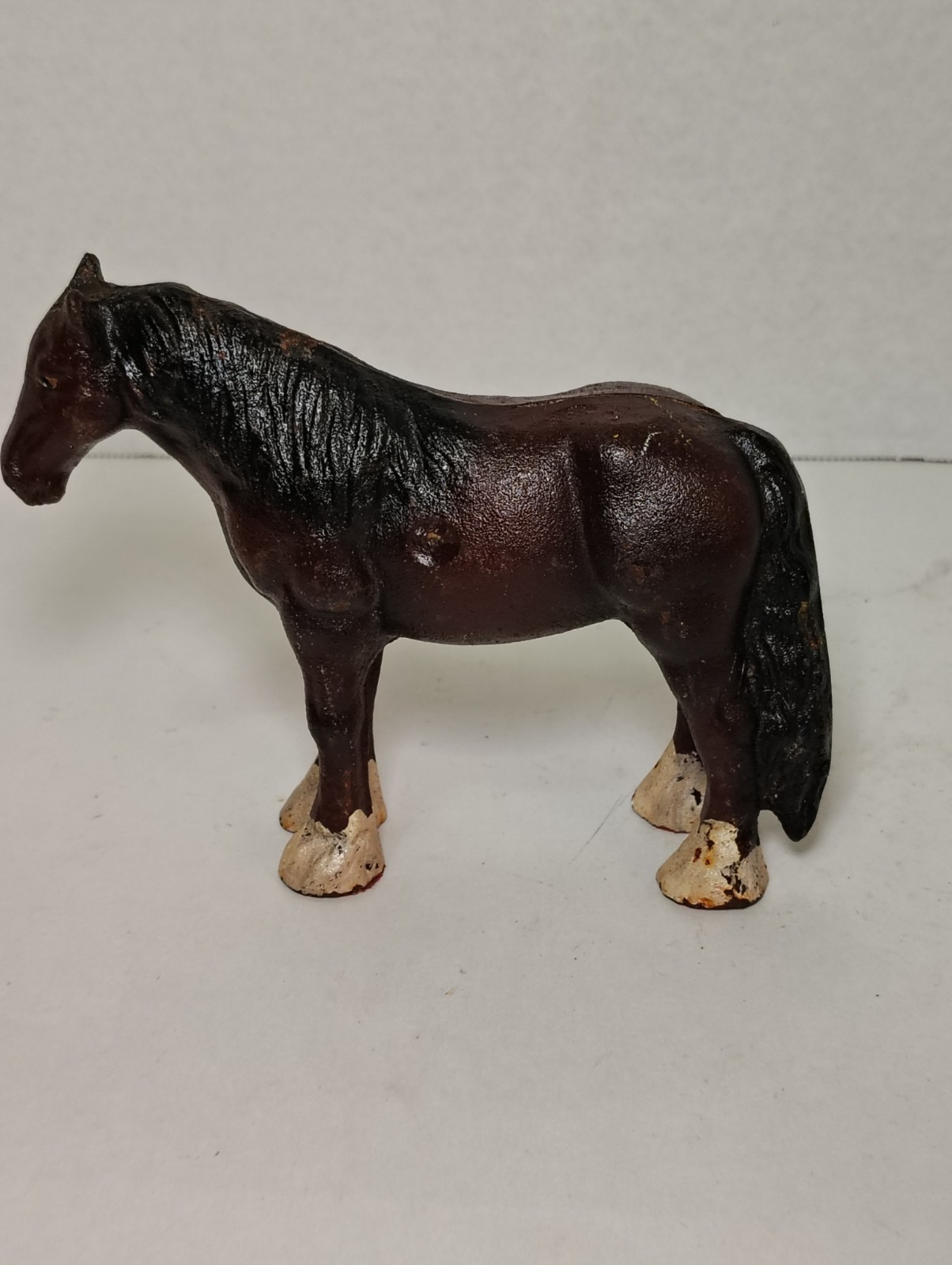 Vintage Cast Iron Clysdale Horse