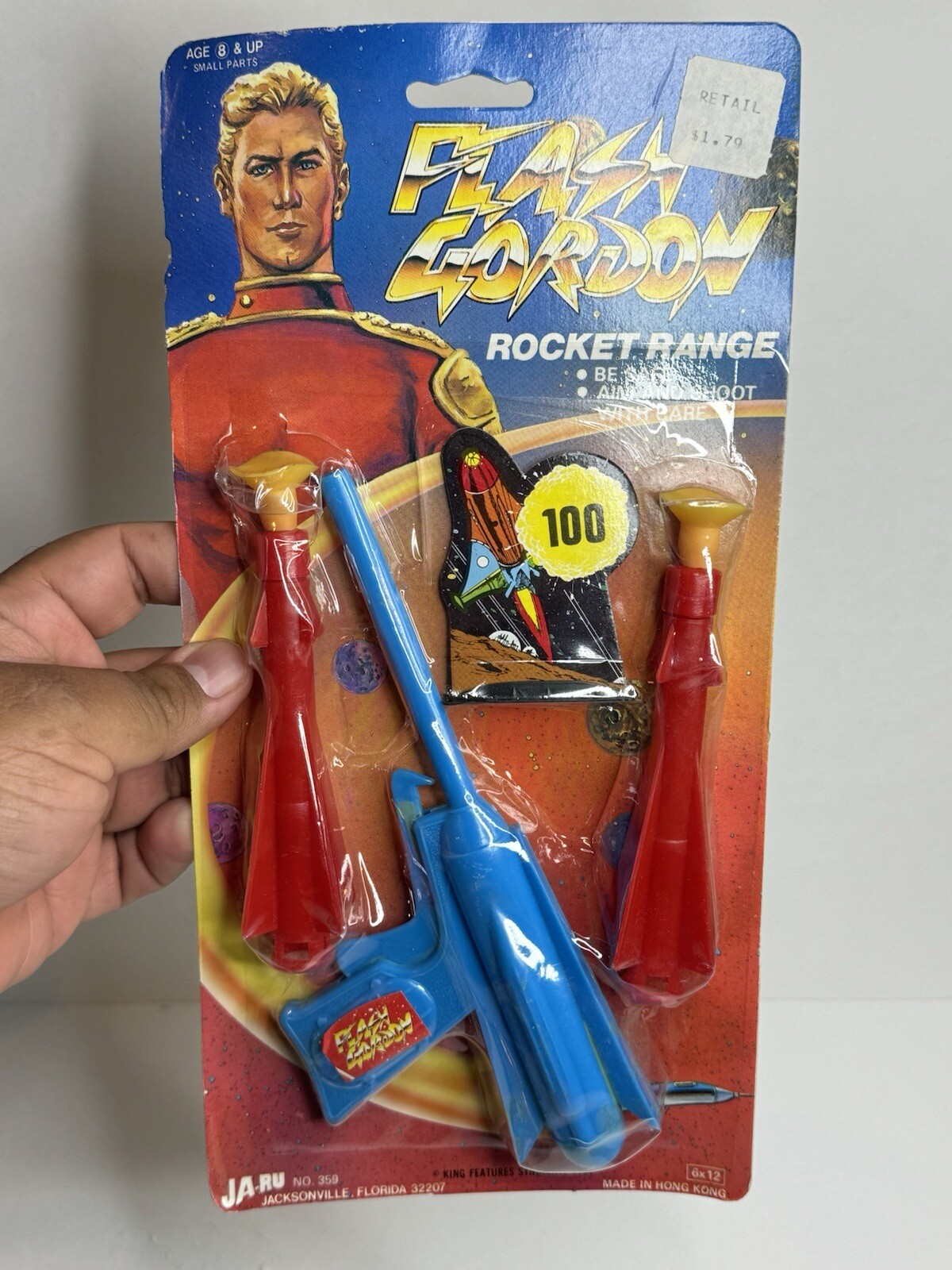 Vintage Ja Ru Flash Gordon Dart Gun Rocket Range