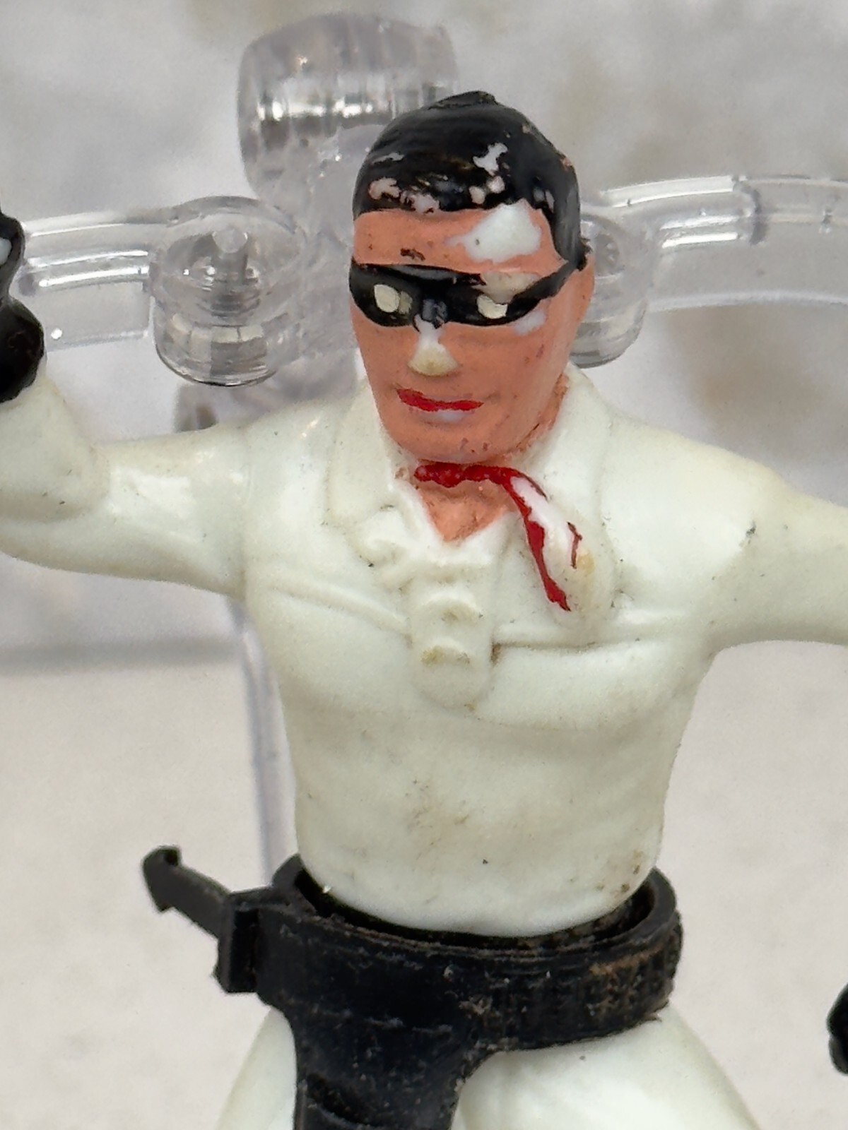 VINTAGE 1967 MULTIPLE TOYMAKERS MPC CUSTOM PAINTED LONE RANGER FIGURE – MARX