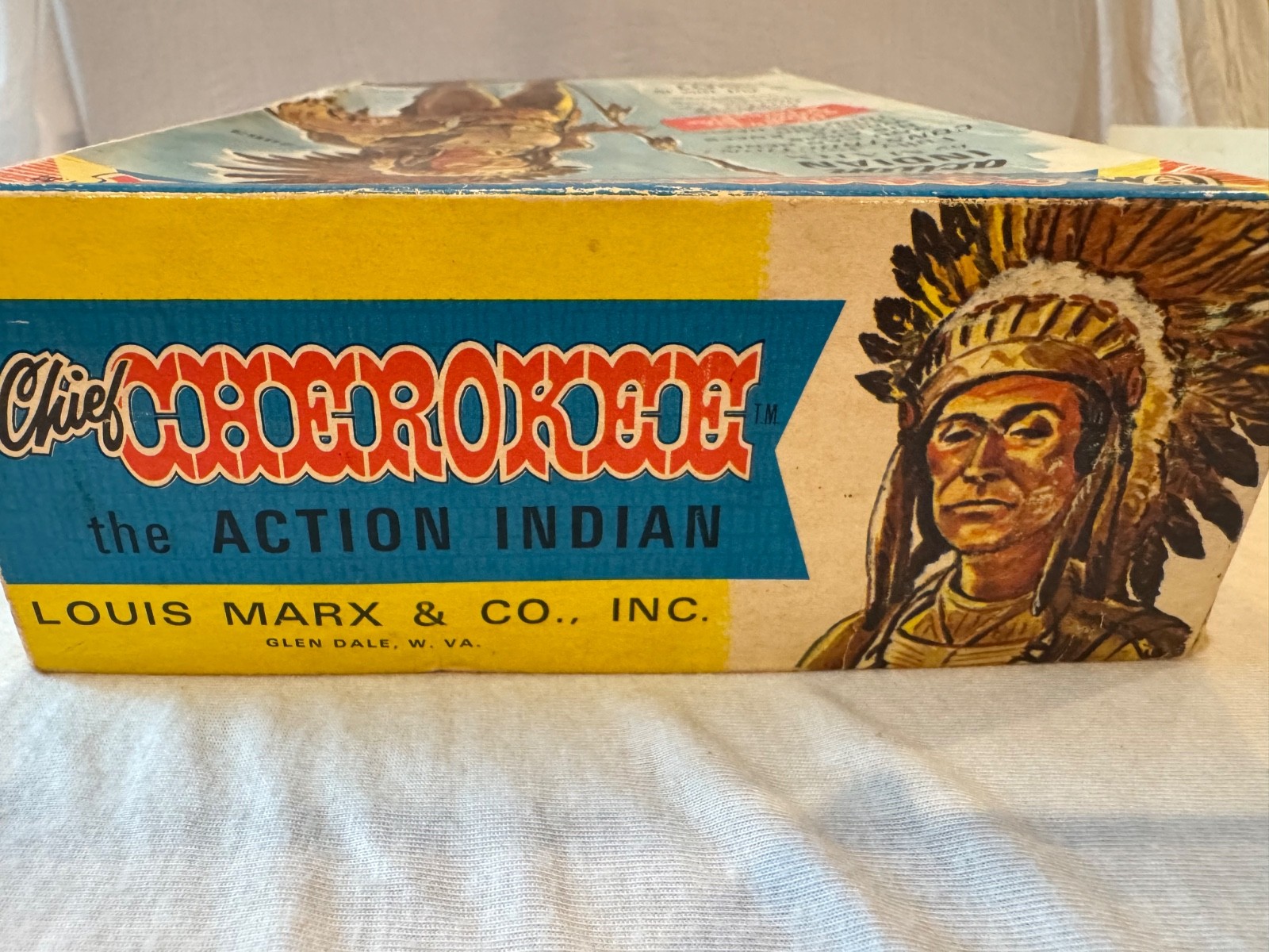 Vintage Marx “Chief Cherokee” 12″ figure, Best of West, detached limbs included