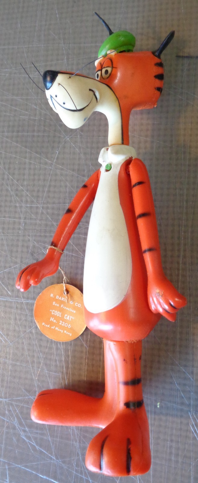 Rare Vintage 1969 Cool Cat Vinyl Figure W/Tag Warner Bros / Dakin!