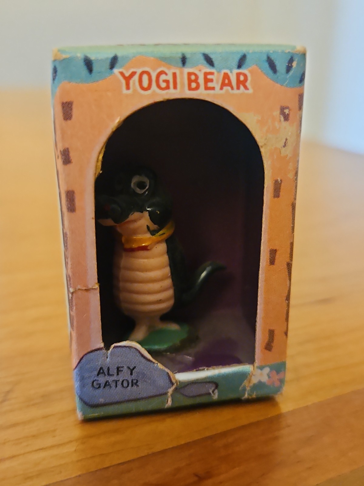 Marx TV Tinykins Alfy Gator plastic figure Hanna Barbera Yogi Bear In Box New