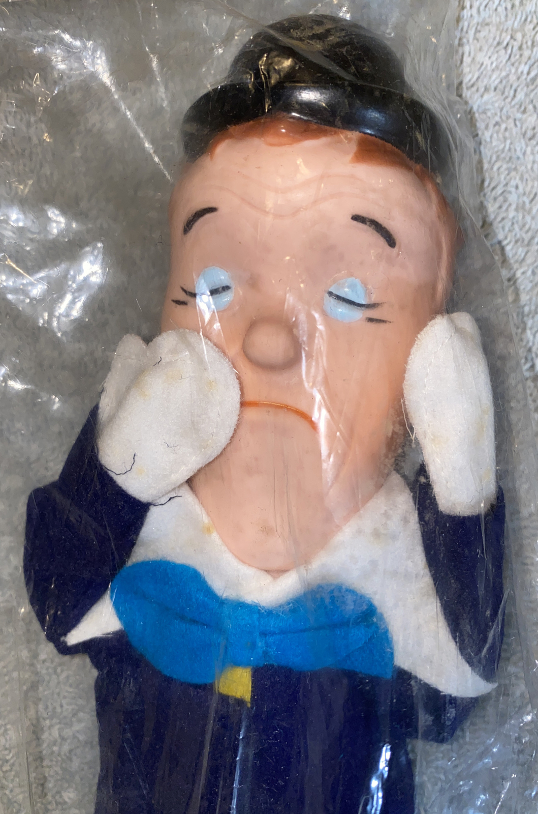 Vintage NOS Stan Laurel 9” Bend’Em Doll Rubber/Cloth/Felt