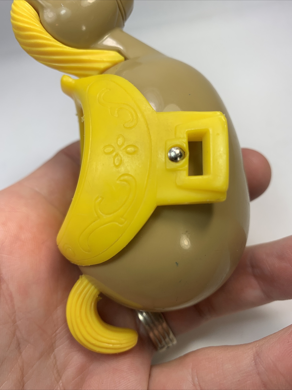 RARE Weebles West Hasbro Tan Horse Yellow Saddle Variant Not common Figure