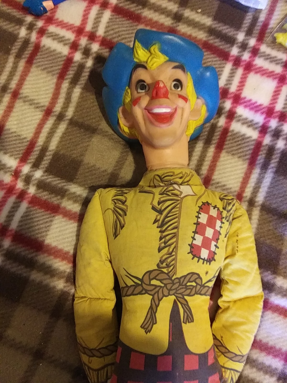 Vintage 1965 Ralston Purina RP Company Wizard Of Oz Scarecrow Rubber Head