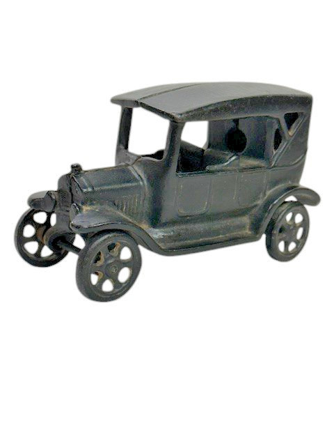 Antique Arcade Cast Iron Model T Coupe Toy Car M155 Vintage Ford 1920s USA