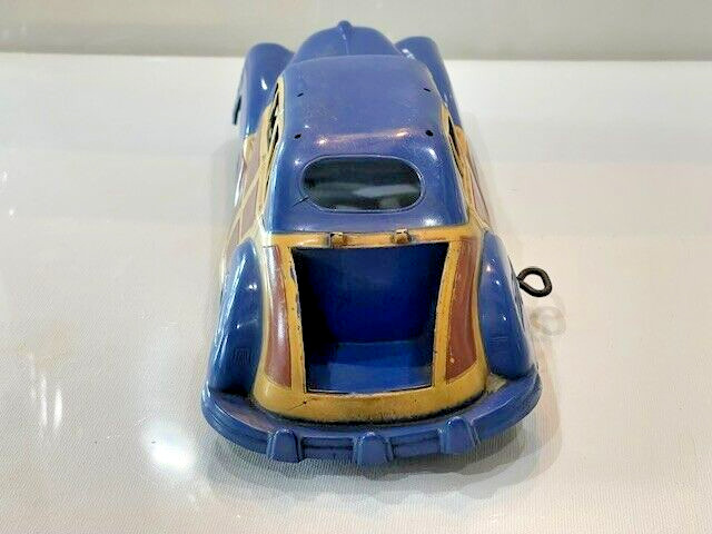 2533 – Vintage Woodie 1947 Chrysler Blue Town Country Wind Up! Works!
