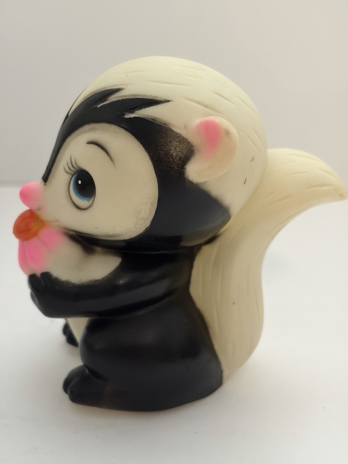 Vintage Rubber Squeak Toys 1973 Dankin “Flower” Skunk 1980 Klara Klucker Work