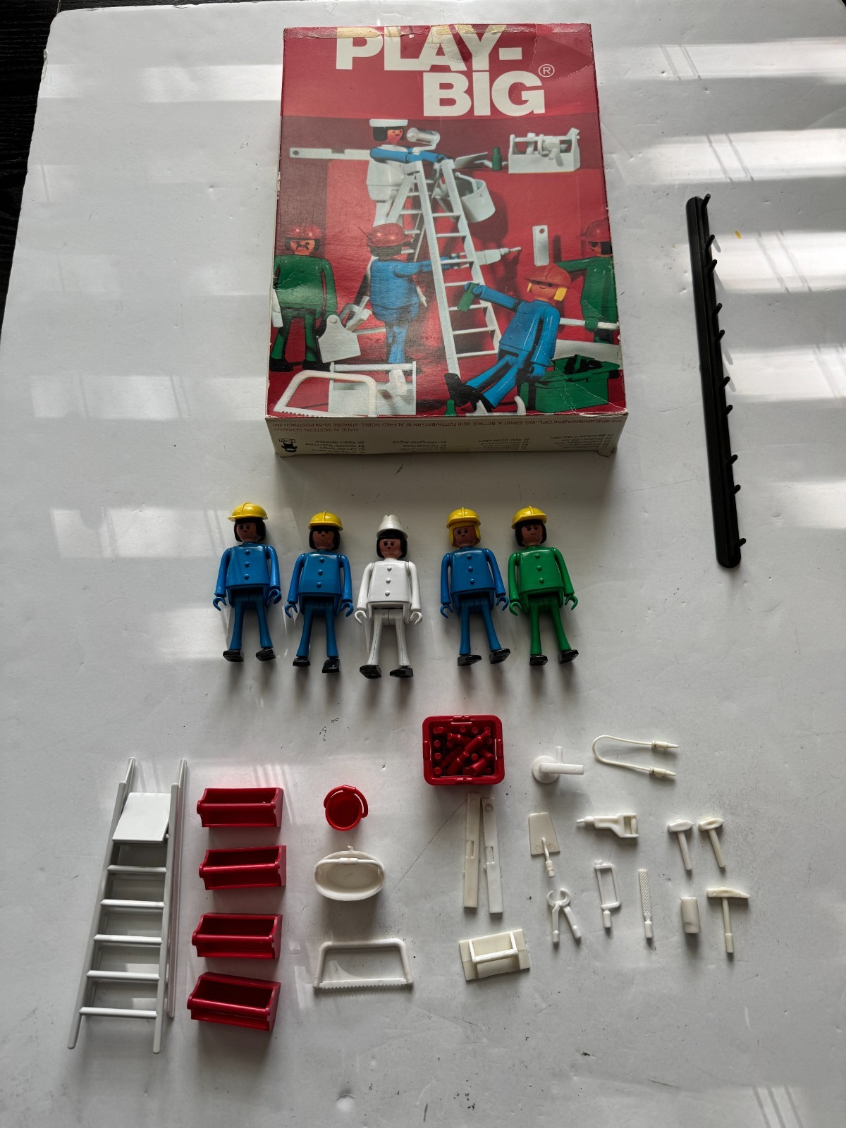 Rare Vintage 1970 Play-Big 5700 Bauhandwerker Set, US Seller