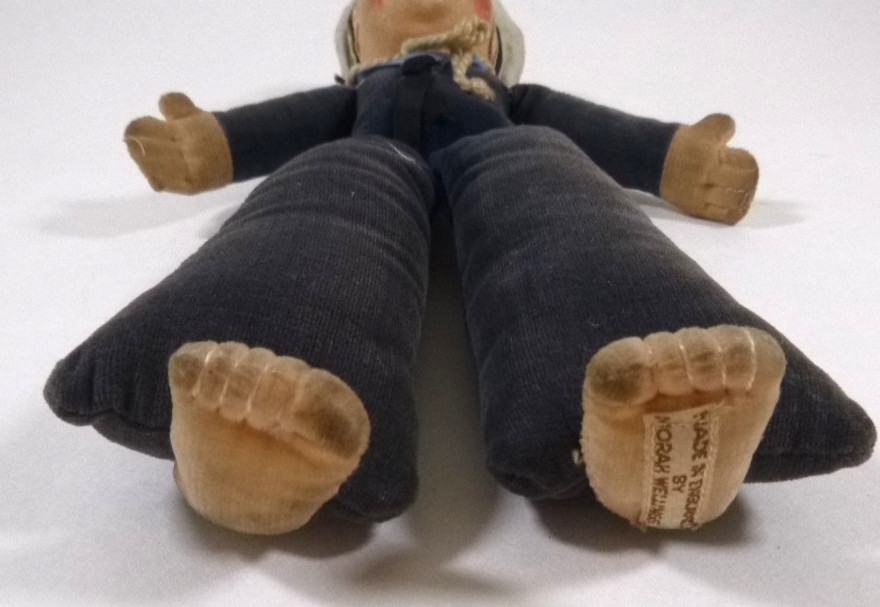Vintage 1930s Norah Wellings Jollyboy Sailor Doll-Made in England-Sculpted Cloth