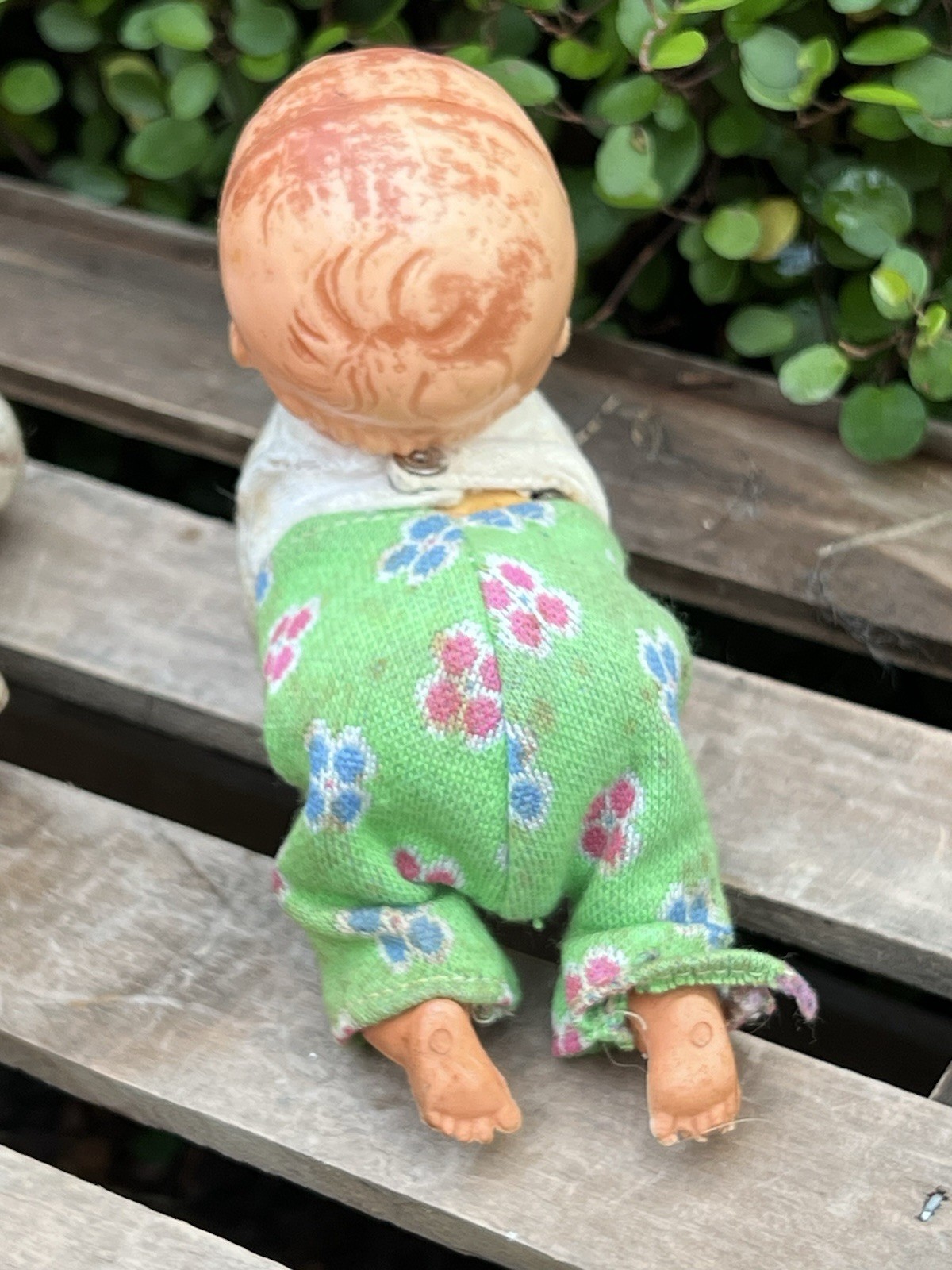 VTG Crawling Baby Dolls Lot – 1930s Comp + 1950s Wind-Up Japan, Working Parts