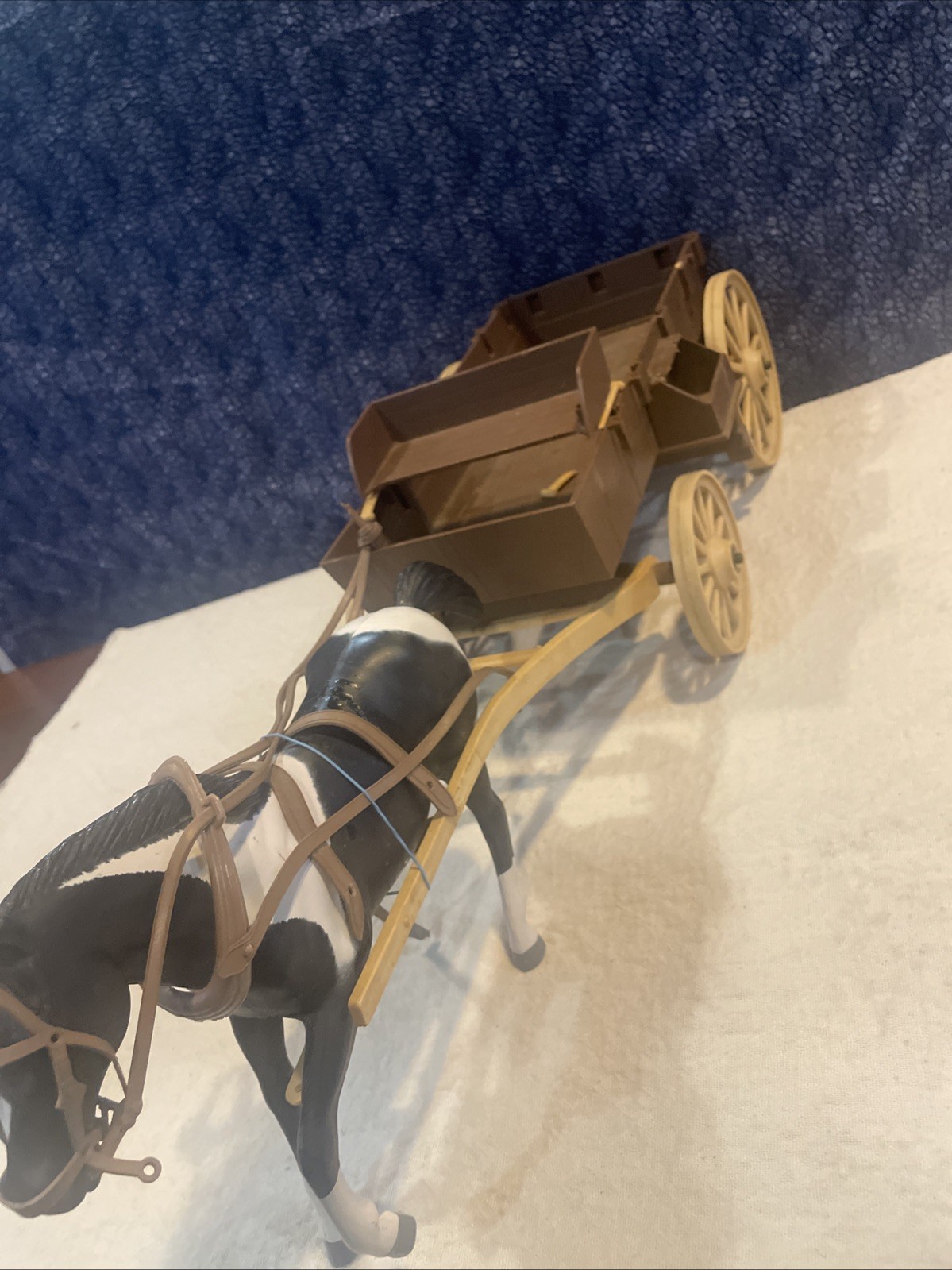 Vintage American Character Bonanza 1966 Buckboard Wagon w/Horse and Little Joe,