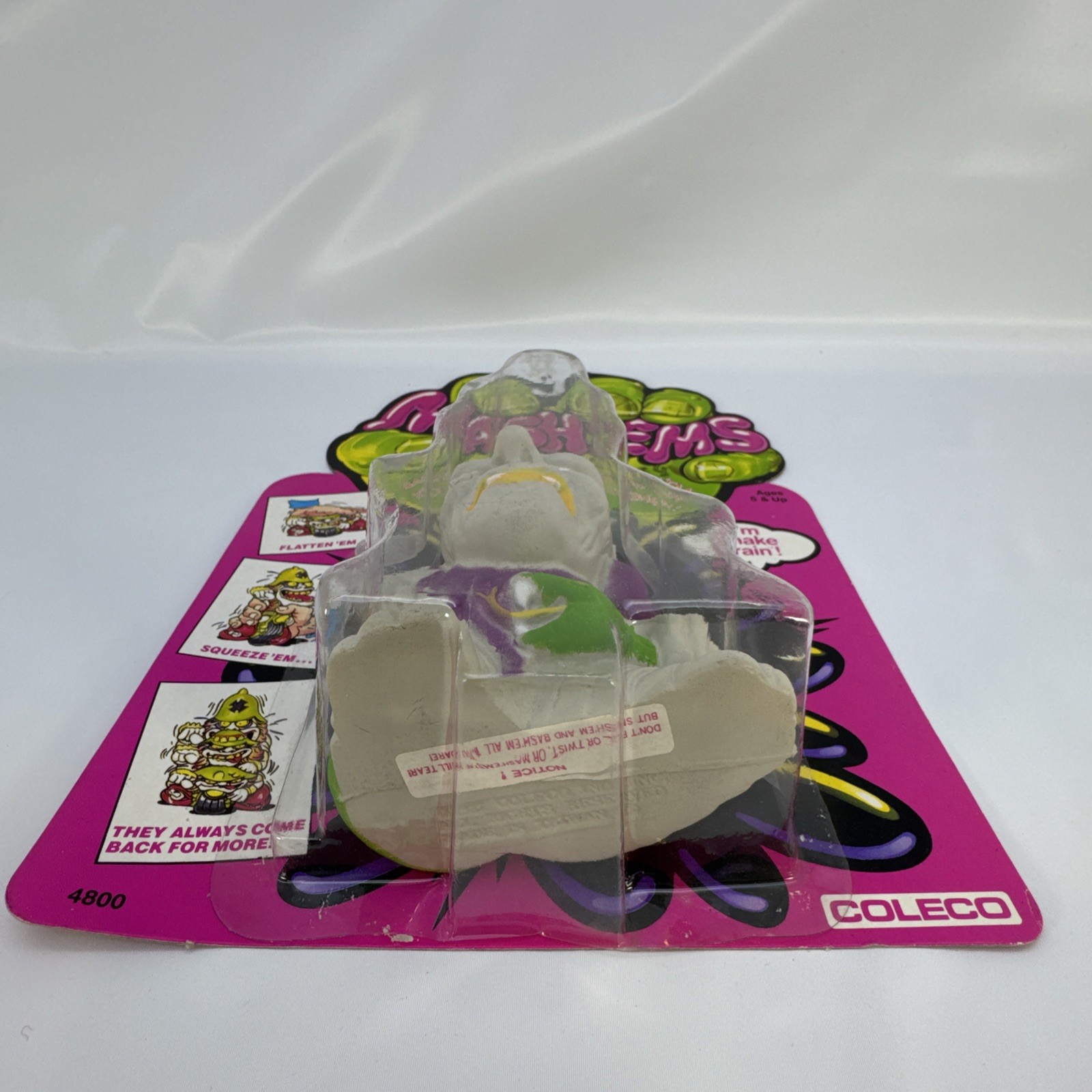 Vintage 1987 Coleco Mash’ems I’m Snake Brain Squeeze Smash Pound ‘Em￼