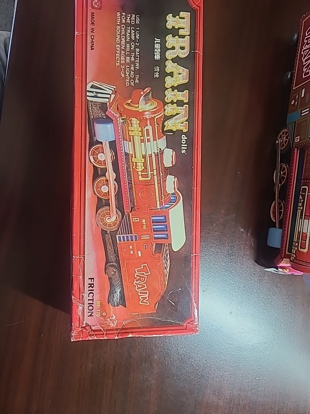 Mf 170 Dolls’ Train Steam Locomotive Tin Toys China Boxed MF 170 Friction