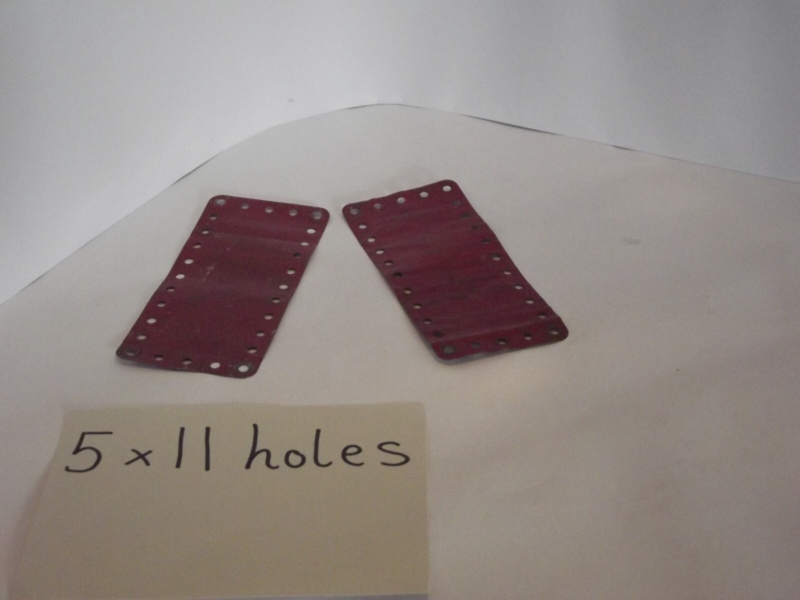 Vintage Meccano pieces – Flat Rectangular metal plate 5 x 11 (holes)
